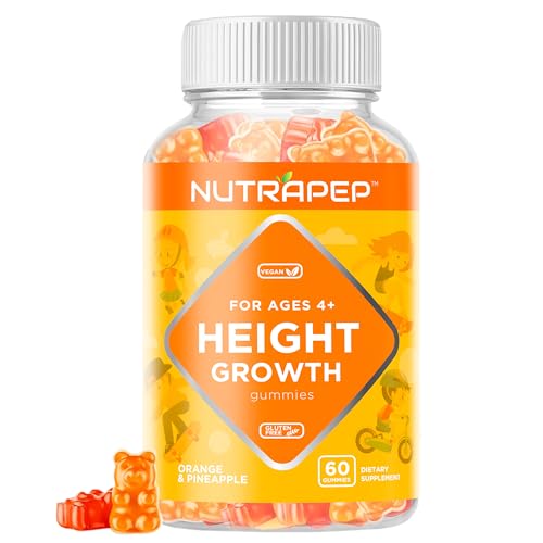 Teens Height Growth Supplement Gummies - Kids Grow Taller Natural Height Increaser Multivitamin - with Calcium Vitamin D3 K2 Zinc L-Arginine L-Glutamine L-Ornithine for Boys Girls