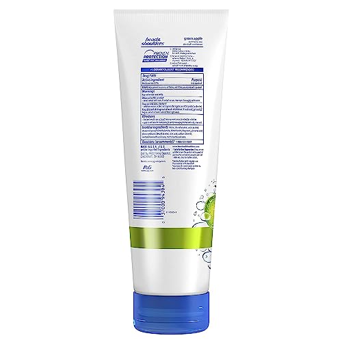 Head & Shoulders Green Apple Daily-Use Paraben Free Anti-Dandruff Conditioner, 10.9 Fl Oz