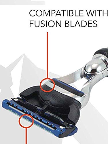 5 blade Faux Ivory Razor with Chrome -- From GBS