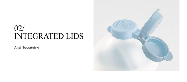 Simba Twist-Lock Stackable Milk Powder Formula Dispenser and Snack Storage Containers, Blue (BPA Free)