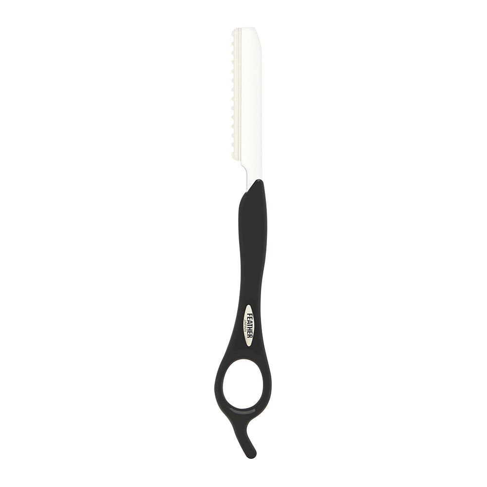 Jatai Feather Black Styling Razor Introductory Kit 4 Piece Set Includes: Styling Razor + 10 Replacement Blades + Disposable Container + Instructional DVD