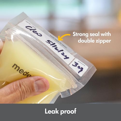 Medela Breastmilk Storage Bags, Ready to Use Breast Milk Storing Bags for Breastfeeding, Self Standing Bag, Space Saving Flat Profile, 25 Count (Pack of 1)