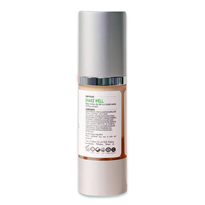 Organic Retinol Serum 5% with Hyaluronic Acid & Palmitoyle Tripeptide 38 | Clinical Strength Retinol Serum For Anti Aging, Anti Wrinkle, Acne