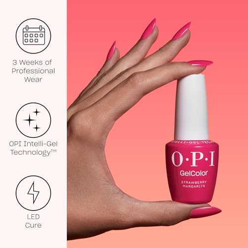 OPI GelColor Got the Blues for Red | Opaque Dark Red Crème UV Cure Gel Nail Polish | Vegan & HEMA Free, Long Lasting, High Shine