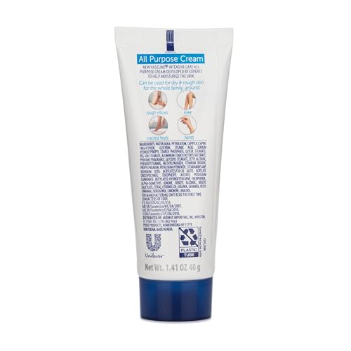 Vaseline Intensive Care All Purpose Cream, Cracked Skin Relief, 4-Pack. 1.41 FL Oz Each, 4 Tubes