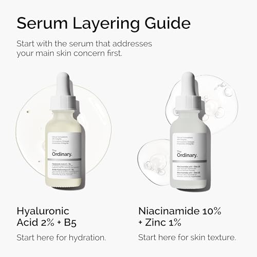 The Ordinary Niacinamide 10% + Zinc 1%, Smoothing Serum for Blemish-Prone Skin, 1 Fl Oz