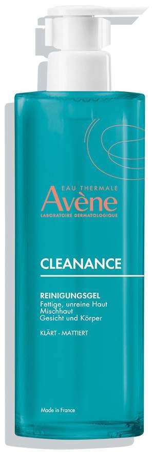 Avene Cleanance Cleansing Gel 400ml I Face wash for Oily, Acne, Sensitive, Blemish Prone Skin I Foaming Gel Gentle Skin Cleanser I Purifies and Mattifies Skin I Reduces blackheads and Sebum Production