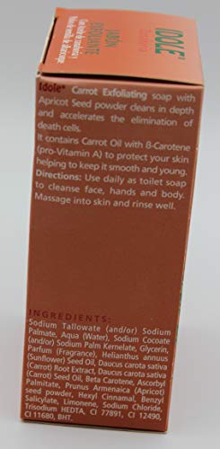 Idole Carrot Exfoliating Soap with Apricot Powder 200g (3Pack)