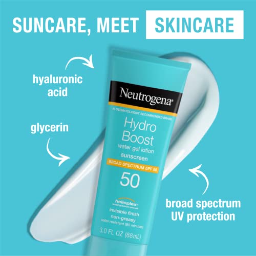 Neutrogena Hydro Boost Watergel SPF 50, 3oz. - Pack of 2
