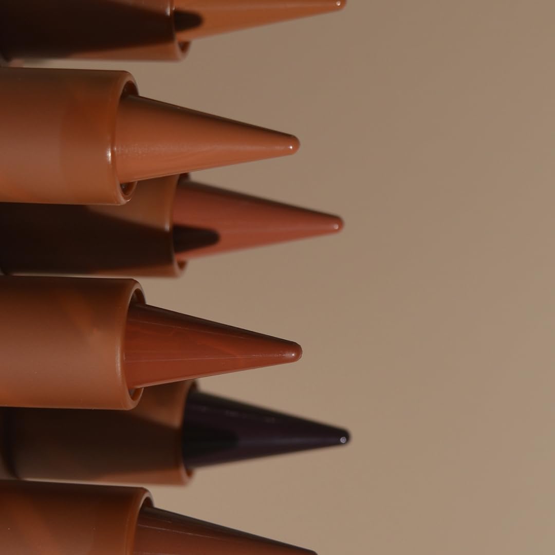 BAISEN DIARY 2-in-1 Gradient Lip Liner and Lipstick Lip Combo Set - Achieve Flawless Contour and Gradual Ombre Effect with Easy-to-Use Crayon Form and Cone Tip (06# Coffee Bean, 1 Count (Pack of 1))