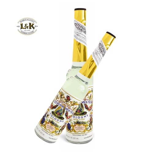 Florida Water, After Shave Cologne, Fresh, Clean Fragrance, 2-Pack of 7.5 Fl Oz, Bottles.