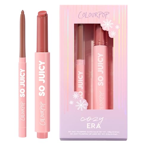 ColourPop Cozy Era So Juicy Plumping Gloss Balm & Plumping Liner Kit (2 Count)