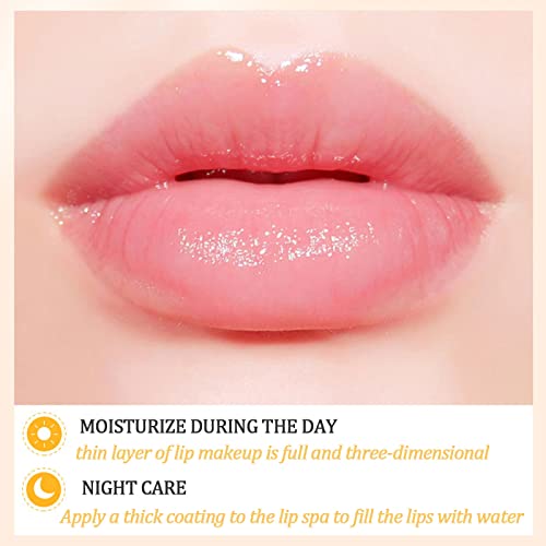4 PCS Bee Lip Balm Lip Mask Honey Pot, Honey & Strawberry & Watermelon & Apple Lime Lip Sleeping Mask Propolis Moisturizing Lip Balm with Stick, Hydrating Prevention Dry & Cracked