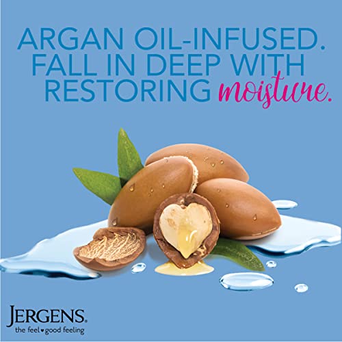 Jergens Wet Skin Body Moisturizer with Restoring Argan Oil, 10 Ounces, 4X Healthier Looking Skin, Fast-Absorbing, Non-Greasy, Dermatologist Tested (Pack of 4) (Packaging May Vary)