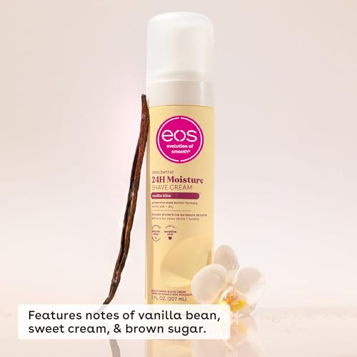 eos Shea Better Women's Shave Cream- Vanilla Bliss, Shea Butter Skin Care, Shaving Cream for Women, 14 fl oz, 2-Pack