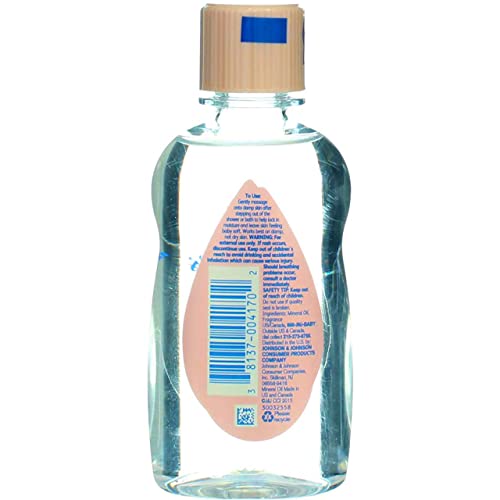 Johnson & Johnson Baby Oil, 3 Count, 3 Fl Oz
