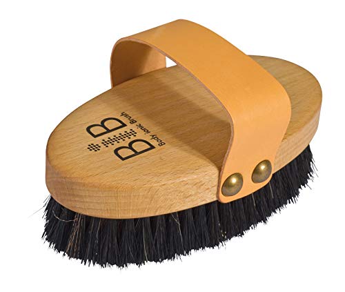 Body Ionic Massage Brush, 5-3/8-Inches : Bürstenhaus Redecker Fine Bronze Wire/Horsehair Massage Brush Body Ionic with Oiled Beechwood Handle, 5-3/8-Inches