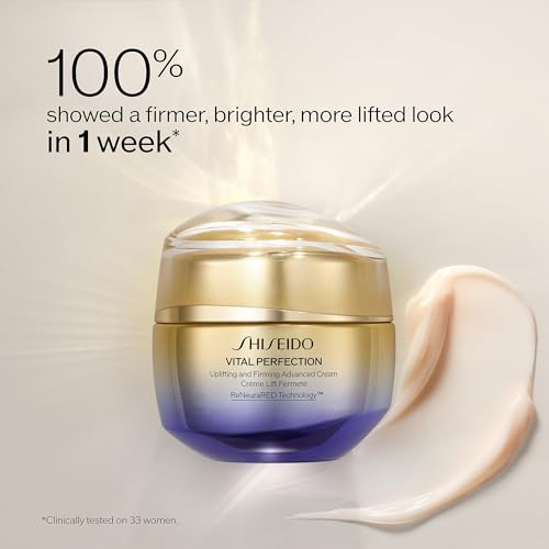 Shiseido Vital Perfection Uplifting and Firming Advanced Cream - 50 mL - Multi-Benefit Face Cream - Visibly Lifts & Firms