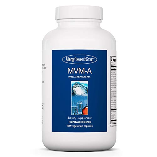 Allergy Research Group - MVM-A with Antioxidants - Complete Multivitamin/Multimineral - 180 Vegetarian Capsules