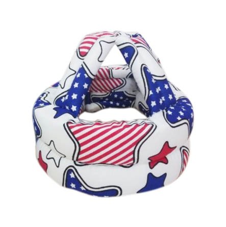 FLYPARTY Adjustable Infant Baby Toddler Protective Hat Helmet Safety Cap (Blue Star)