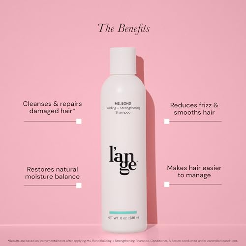 L'ANGE HAIR Ms. Bond Building + Strengthening Shampoo | Restores Hair Bonds | Intensive Treatment for Breakage Recovery | Smooth Finish | Moisturizing Formula | 8 fl oz Bottle