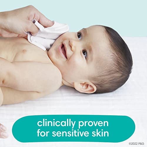 Pampers Baby Wipes Sensitive Perfume Free 1X Pop-Top Pack 56 Count