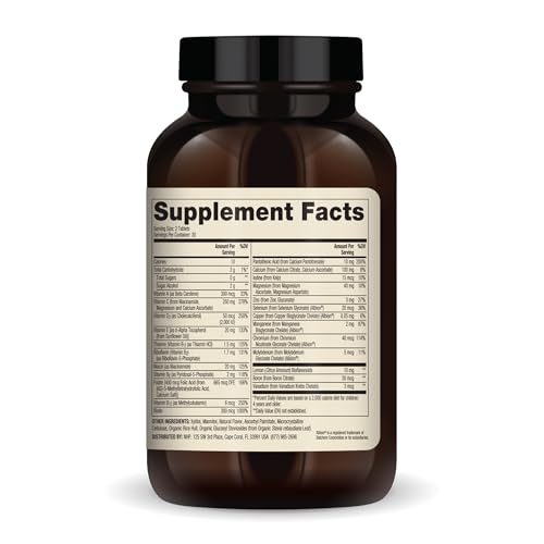 Dr. Mercola Chewable Multivitamin for Kids, 30 Servings (60 Tablets), 0g Sugar Per Serving, Natural Orange Flavor, Dietary Supplement, Supports Overall Health, Non-GMO