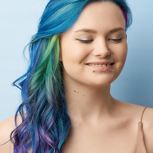 ARCTIC FOX Vegan and Cruelty-Free Semi-Permanent Hair Color Dye (4 Fl Oz, POSEIDON)