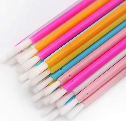 Huachnet Disposable Lipstick Gloss Wands With Soft Brush Head Makeup Kits Pack Of 100