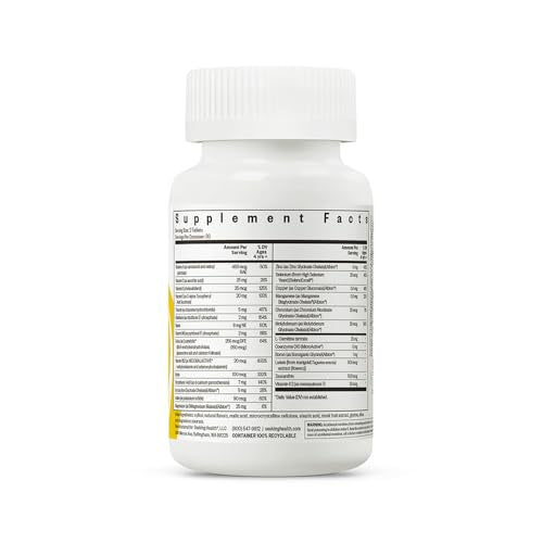 Seeking Health Kids Multivitamin Chewable, Formulated for Children’s Health, with L-5-MTHF L-Methylfolate, B12, Riboflavin, Vitamin A, Vegetarian (60 Chewable Tablets)*