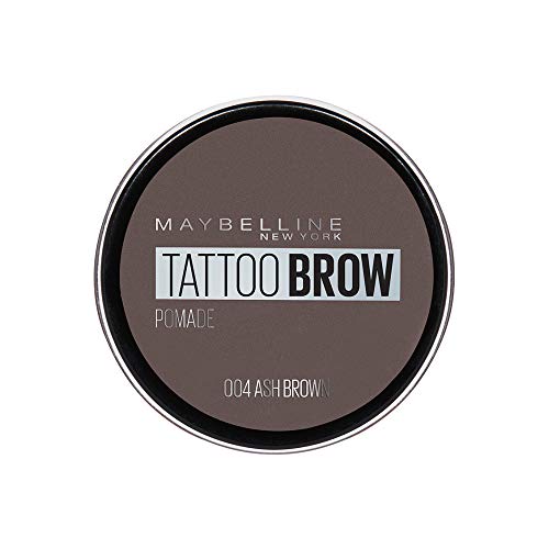 Maybelline Eyebrow, Tattoo Brow Longlasting Eyebrow Pomade Pot Ash Brown