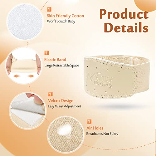 Umbilical Hernia Belt Baby Belly Button Band Newborn Cover Infant Tummy Wrap Umbilical Cord Belt Baby Support Truss Child Adjustable Belly Band Abdominal Navel Relief (Medium)