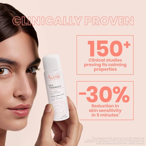 Avène Thermal Spring Water, Soothing Calming Facial Mist Spray for Sensitive Skin, 1.6 Oz