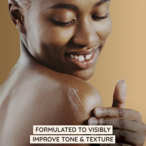 Aveeno Tone + Texture Daily Renewing Body Lotion With Prebiotic Oat, Gently Exfoliates & Hydrates Sensitive Skin, Clinically Proven to Help Bumpy, Rough Skin, Fragrance-Free, 18 Fl. Oz