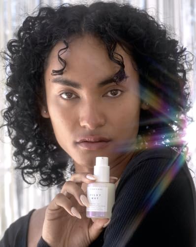 HERBIVORE Milky Way 10% AHA + Oat Soothing Exfoliating Serum – Multitasking Instant Glow Formula with Ceramides & Hyaluronic Acid, Plant-based, Vegan, Cruelty-free, 30mL / 1 oz