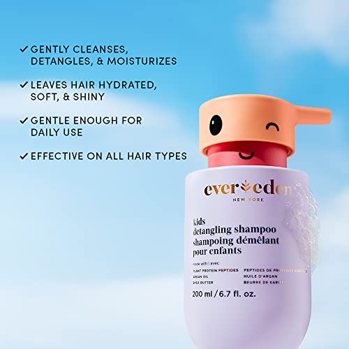 Evereden Kids Shampoo - Detangling, 6.7 fl oz. | Kids Haircare | Clean and Non-toxic Ingredients
