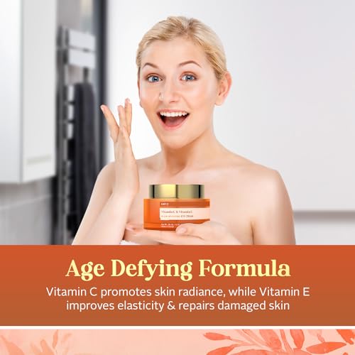 Envy Vitamin C & Vitamin E Under Eye Cream - Reduces Dark Circles, Puffiness & Fine Lines - Anti-Aging - Dermatologist Tested, Cruelty-Free Korean Skin Care for All Skin Types - 1.01 Oz