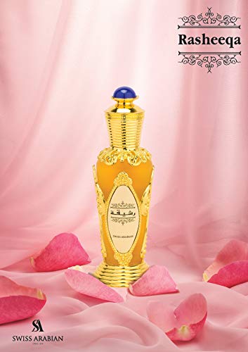 RASHEEQA Eau De Parfum for Women (50mL Spray) | Charming Oriental Garden Full of Flowers in Bloom; Rose, Fresh Greens, and Jasmine with a Musk, Sandalwood and Cedarwood Base | by Artisan Swiss Arabian