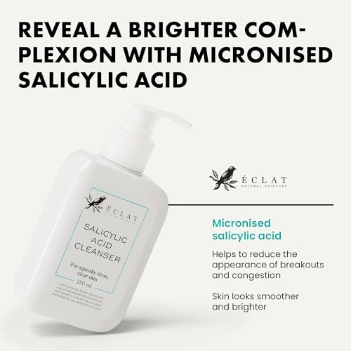 * Salicylic Acid Foaming Cleanser - Unclogs Pores, Prevents Pimple Breakouts - 3X Clearer Skin with Niacinamide, Vitamin E and Green Tea - 5.1 oz/150 ml