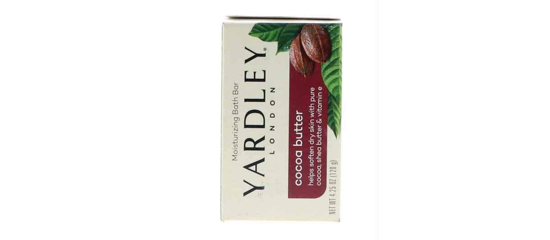 Yardley Cocoa Butter Bath Naturally Moisturizing Soap Bar - 4.25 Oz, 3 Pack