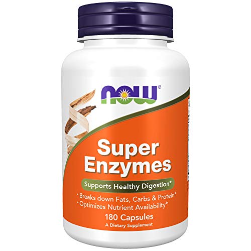 NOW Foods Supplements, Super Enzymes, Formulated with Bromelain, Ox Bile, Pancreatin and Papain,180 Capsules