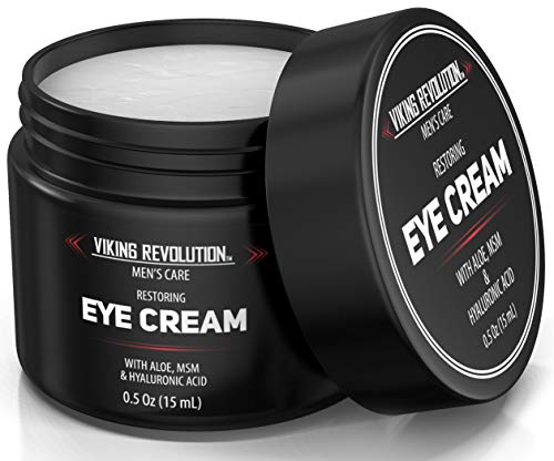 Viking Revolution Men's Eye Cream - Natural Anti-Aging, Dark Circle Treatment, Reduces Puffiness & Crowsfeet - 6ml