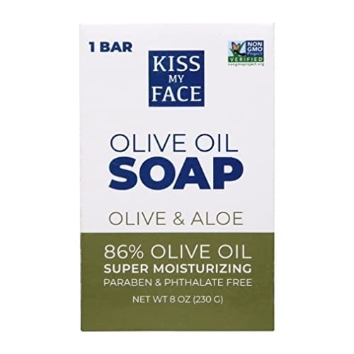 Kiss My Face Moisturizing Bar Soap for All Skin Types - Olive & Aloe - 8 oz