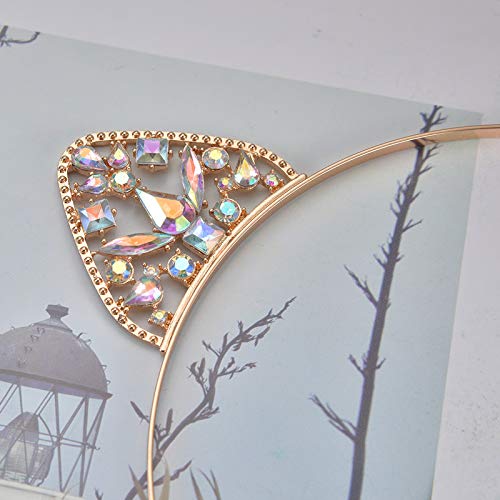B# : Numblartd 3 Pcs Glitter Upscale Crystal Rhinestone Cat Ear Hair Hoop Headband - Fashion Cute Hair Band Headwear Hair Accessories For Women And Girls (B#)