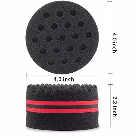 ORIY Small Holes Waves Hair Sponge Magic Twist Natural Hair Curl Barber Sponge For Boys and Girls Women Hair Texture Coiler Dread Brush Sponge â€¦