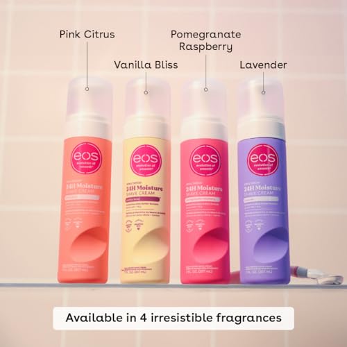 eos Shea Better Shaving Cream for Women - Variety Pack: Vanilla Bliss + Lavender | Shave Cream, Skin Care and Lotion with Shea Butter and Aloe | 24 Hour Hydration | 7 fl oz | Pack of 2