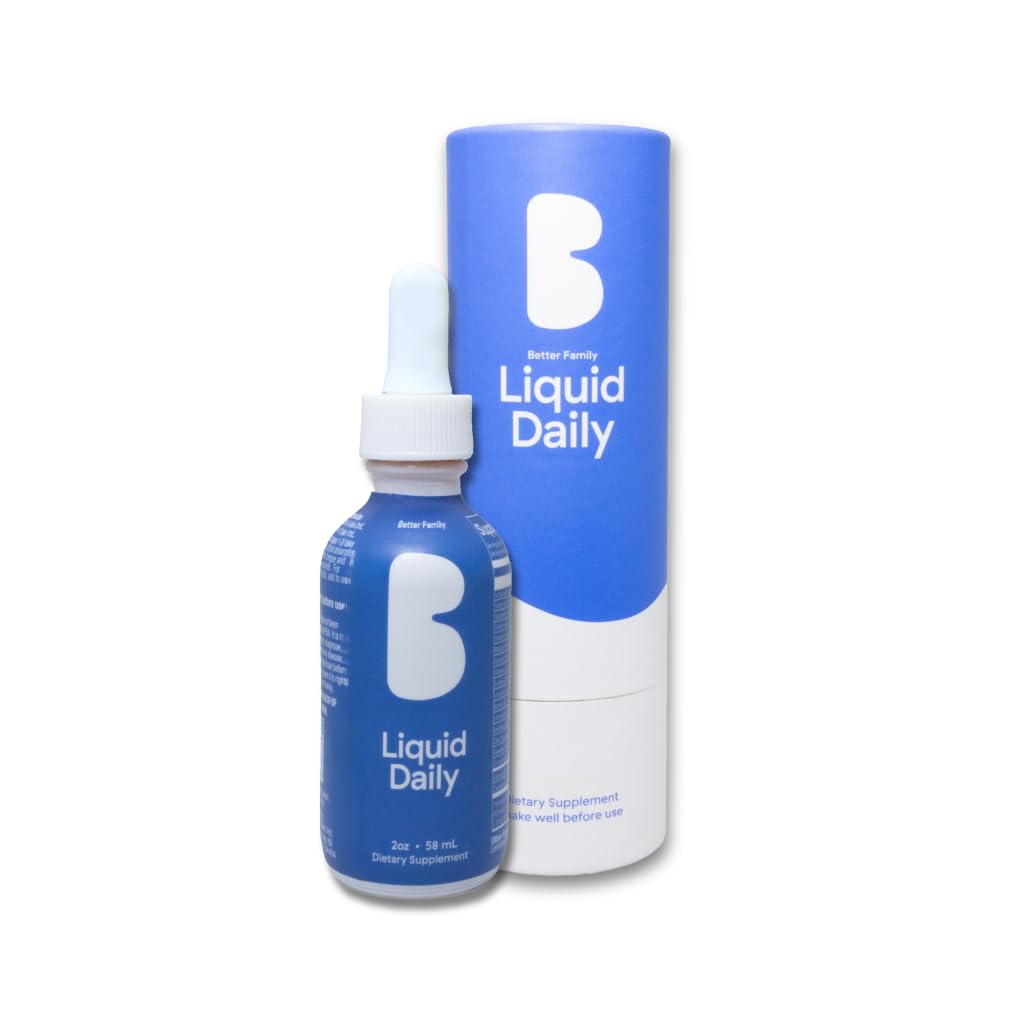 Better Family - Liquid Daily Multivitamin - All-in-One Wellness Drop - All Ages & Genders - Methylated Vitamins - No Sugar or Artificials - Gluten Free, Non-GMO - Dietary Supplement - 2oz (60 ml)