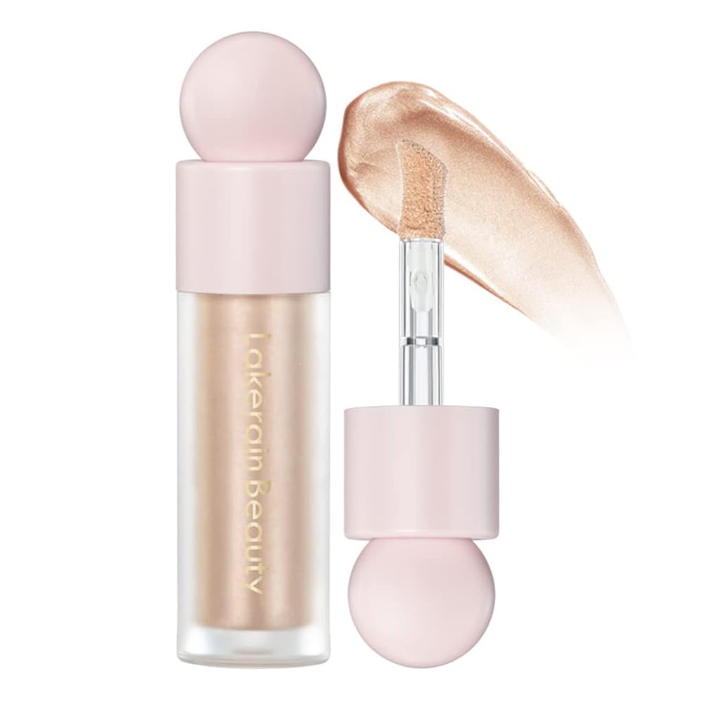 GECOMO Liquid Contour Beauty Wand Face Highlighter Bronzer Makeup Stick, Dewy Finish, Moisturizing Silky Smooth Texture 0.25 Oz/ 7.5ml - 02 STARLIGHT