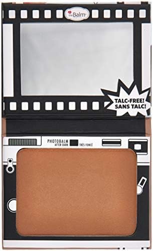 theBalm Photobalm Powder Foundation, Highlighter Makeup Face Powder, paraben-free, Cruelty-Free, Warm Natural, Lightweight, After Dark, 0.32 ounces