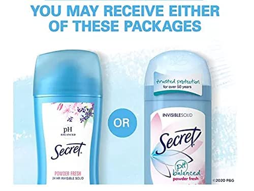 Powder Fresh : Secret Original Anti-Perspirant/Deodorant, Invisible Solid, Powder Fresh, 2.6-Ounces